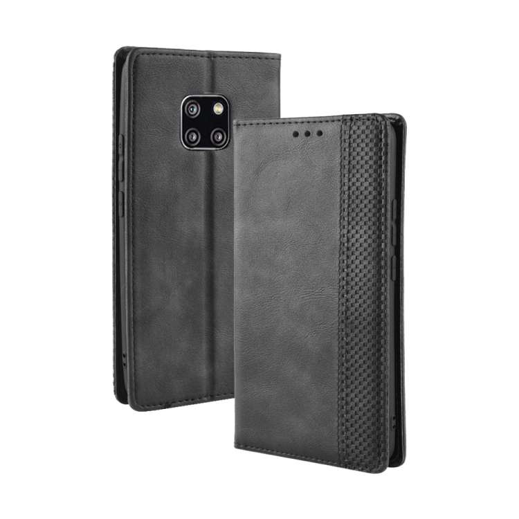 Magnetic Buckle Retro Texture Horizontal Flip Leather Case for Huawei Mate 20 Pro, with Holder &a...