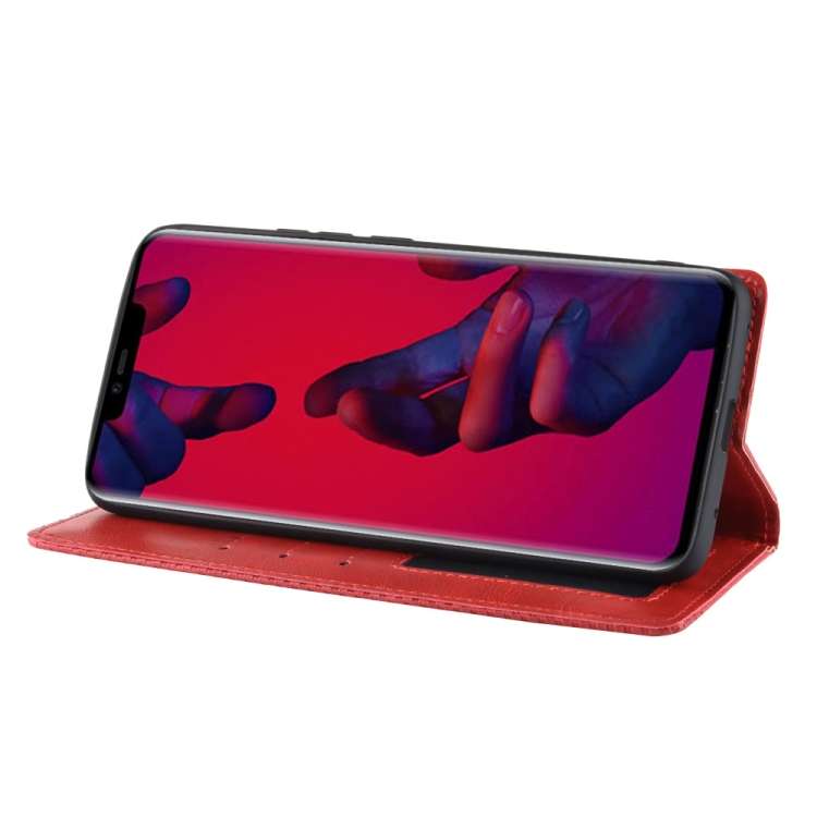 Magnetic Buckle Retro Texture Horizontal Flip Leather Case for Huawei Mate 20 Pro, with Holder &a...
