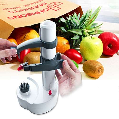 Multifunction Stainless Steel Electric Vegetables Fruit Peeler Automatic Peeling Machine, Dry Bat...