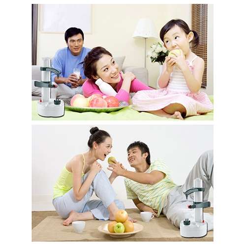 Multifunction Stainless Steel Electric Vegetables Fruit Peeler Automatic Peeling Machine, Dry Bat...