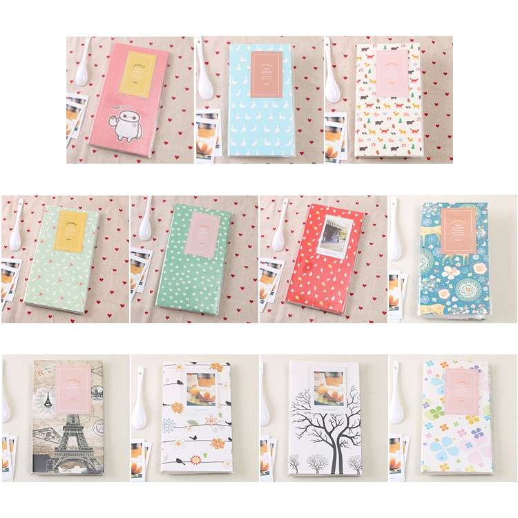 3 inch DIY Creativity Insert Type Mini Exquisite Photo Album, Four Leaf Clover Pattern, Many Tree...