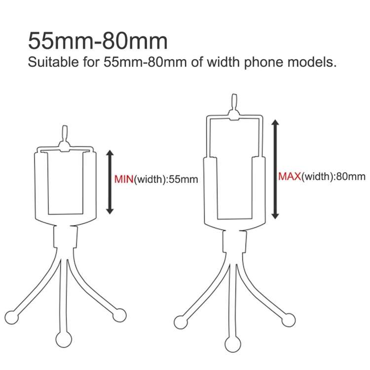 HAWEEL Flexible Octopus Tripod Holder Clip, HWL-6400, HWL-6400HK