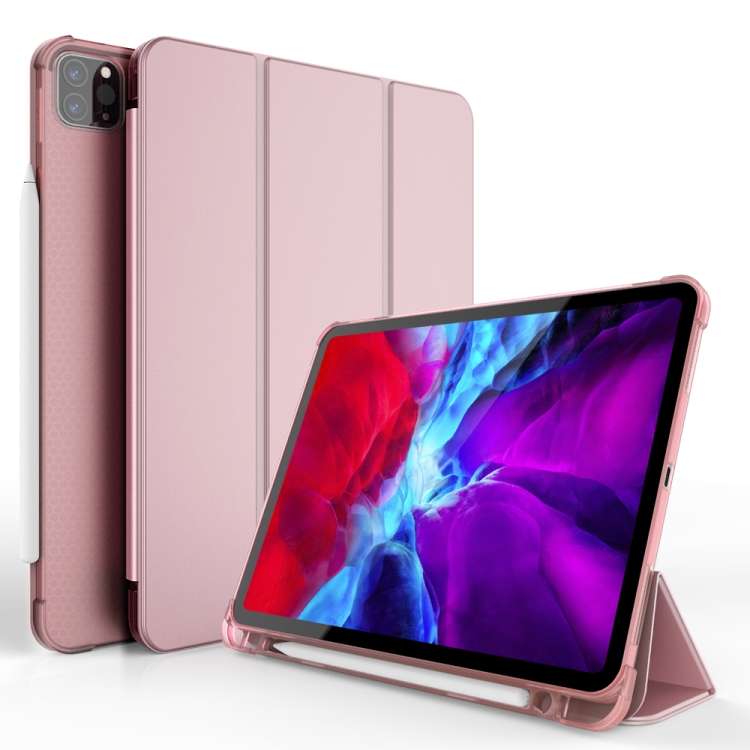 Three-folding Shockproof TPU Protective Case for iPad Pro 11 inch (2018) / (2020), with Holder &a...