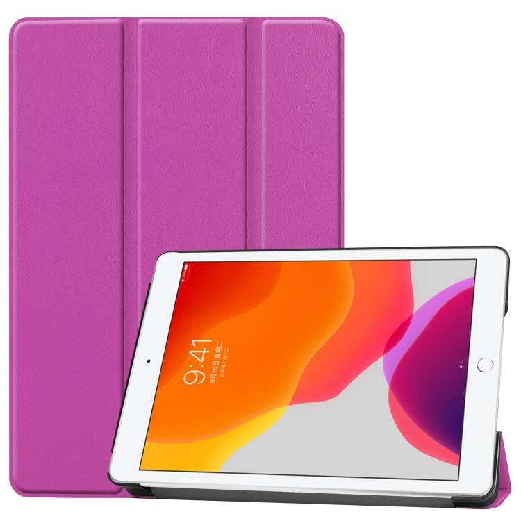 For iPad 10.2 Custer Texture Horizontal Flip Smart PU Leather Case with Sleep / Wake-up Function ...