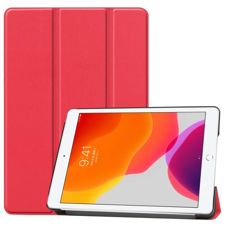 For iPad 10.2 Custer Texture Horizontal Flip Smart PU Leather Case with Sleep / Wake-up Function ...