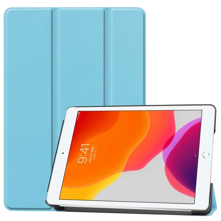 For iPad 10.2 Custer Texture Horizontal Flip Smart PU Leather Case with Sleep / Wake-up Function ...