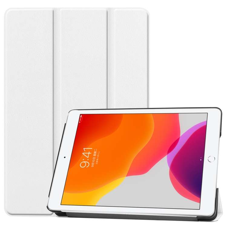 For iPad 10.2 Custer Texture Horizontal Flip Smart PU Leather Case with Sleep / Wake-up Function ...