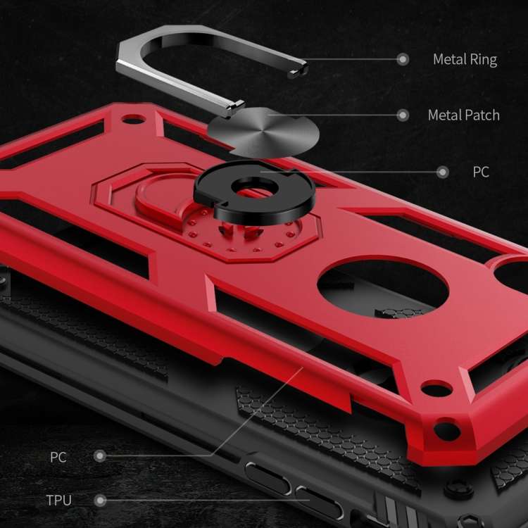 For iPhone XR Armor Shockproof TPU + PC Protective Case with 360 Degree Rotation Holder, For iPho...