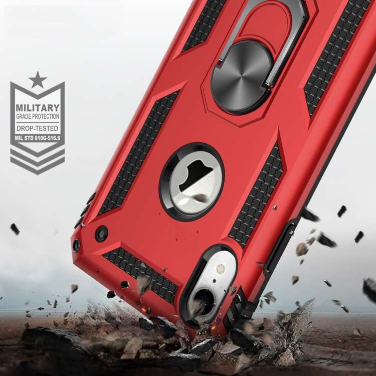 For iPhone XR Armor Shockproof TPU + PC Protective Case with 360 Degree Rotation Holder, For iPho...