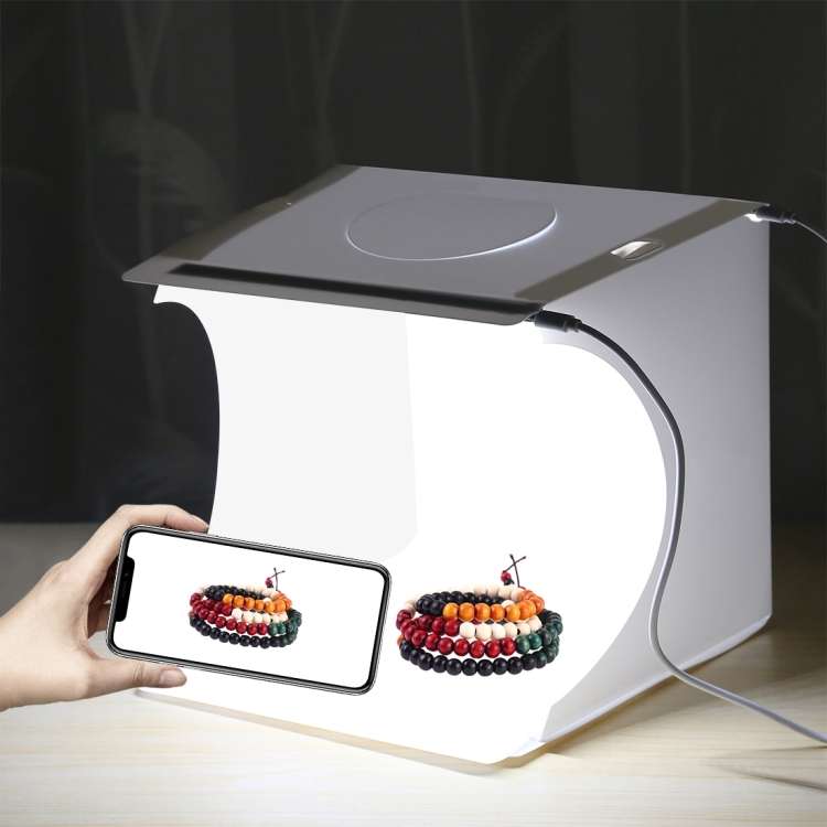 PULUZ 20cm Include 2 LED Panels Folding Portable 1100LM Light Photo Lighting Studio Shooting Tent...