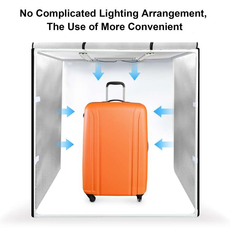 PULUZ 80cm Folding Portable 72W White Light Photo Lighting Studio Shooting Tent Box Kit with 3 Co...