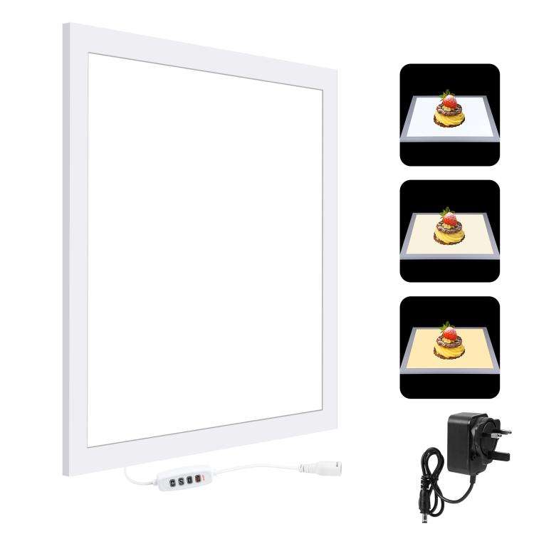 PULUZ 1000LM LED Acrylic No Polar Dimming Shadowless Light Pad with Switch for 40cm Photo Studio ...