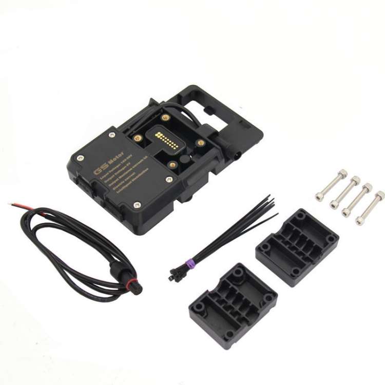 Motorcycle Mobile Phone Holder USB Charger Bracket