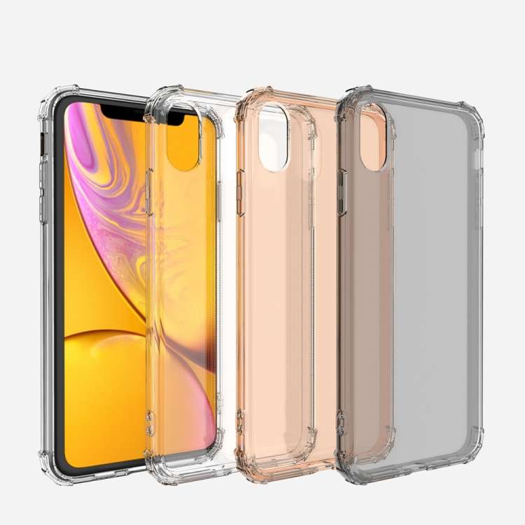 For iPhone XS Max Shockproof Transparent TPU Soft Case