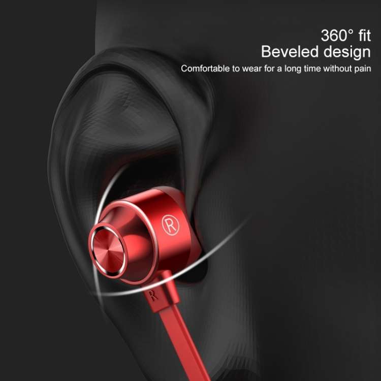 Bluetooth 5.1 Round Wire Neck-mounted Bluetooth Sports Earphone with Magnetic Function, White, Bl...