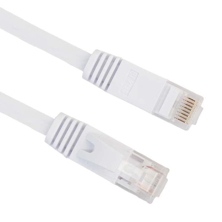 15m CAT6 Ultra-thin Flat Ethernet Network LAN Cable, Patch Lead RJ45, Length: 15m
