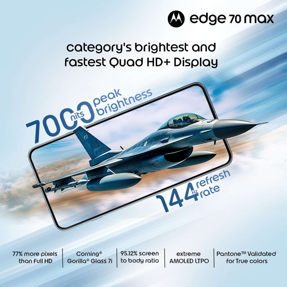 Motorola Edge 70 Max 5G  8GB RAM + 256GB Storage | Mixed Colours
