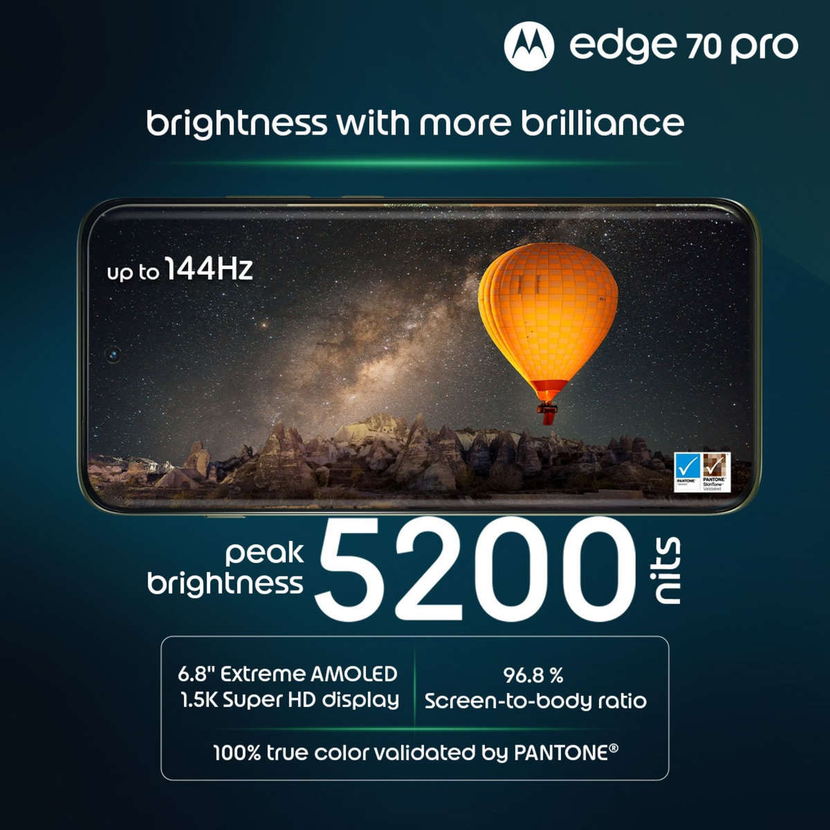 Motorola Edge 70 Pro 5G  12GB RAM + 256GB Storage | Mixed Colours
