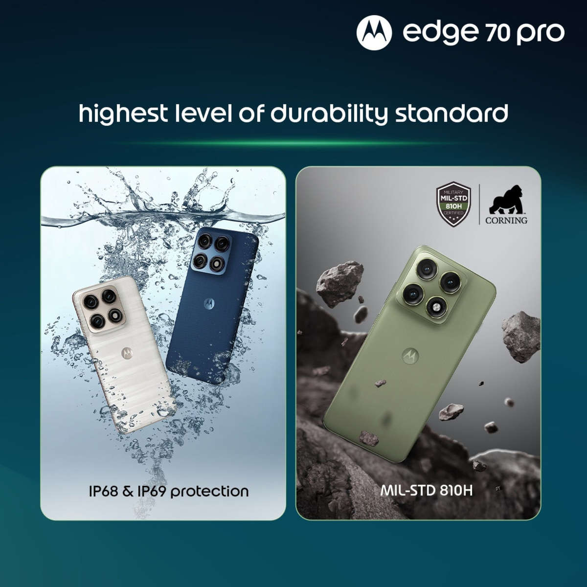 Motorola Edge 70 Pro 5G  12GB RAM + 256GB Storage | Mixed Colours