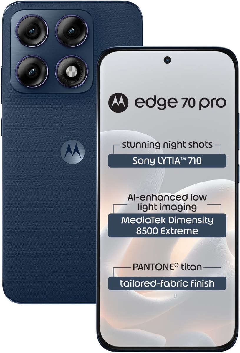 Motorola Edge 70 Pro 5G  12GB RAM + 256GB Storage | Mixed Colours