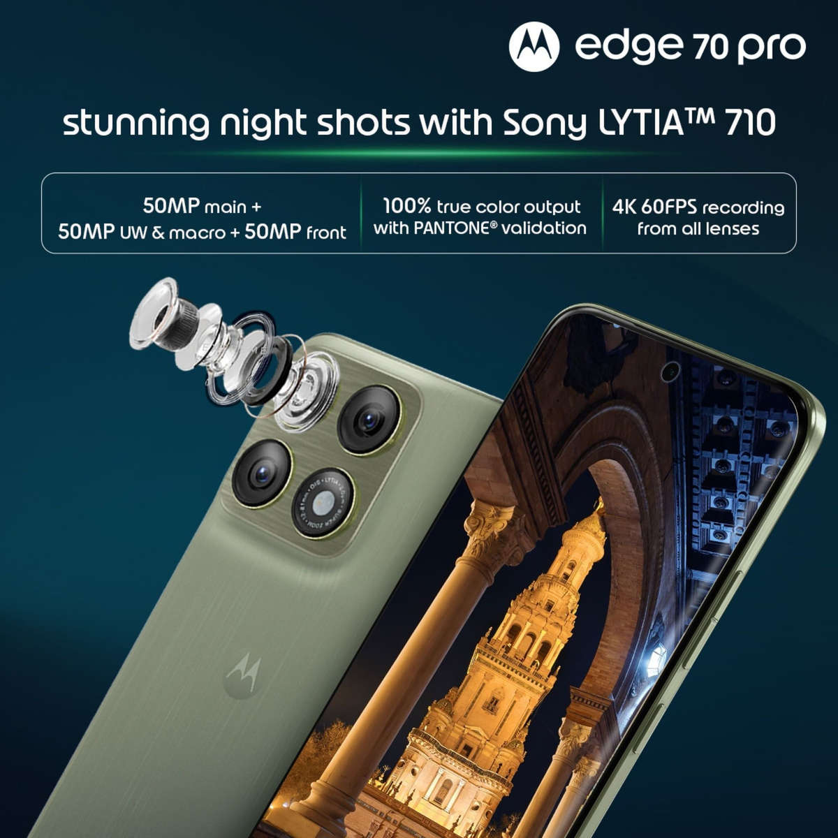 Motorola Edge 70 Pro 5G  12GB RAM + 256GB Storage | Mixed Colours