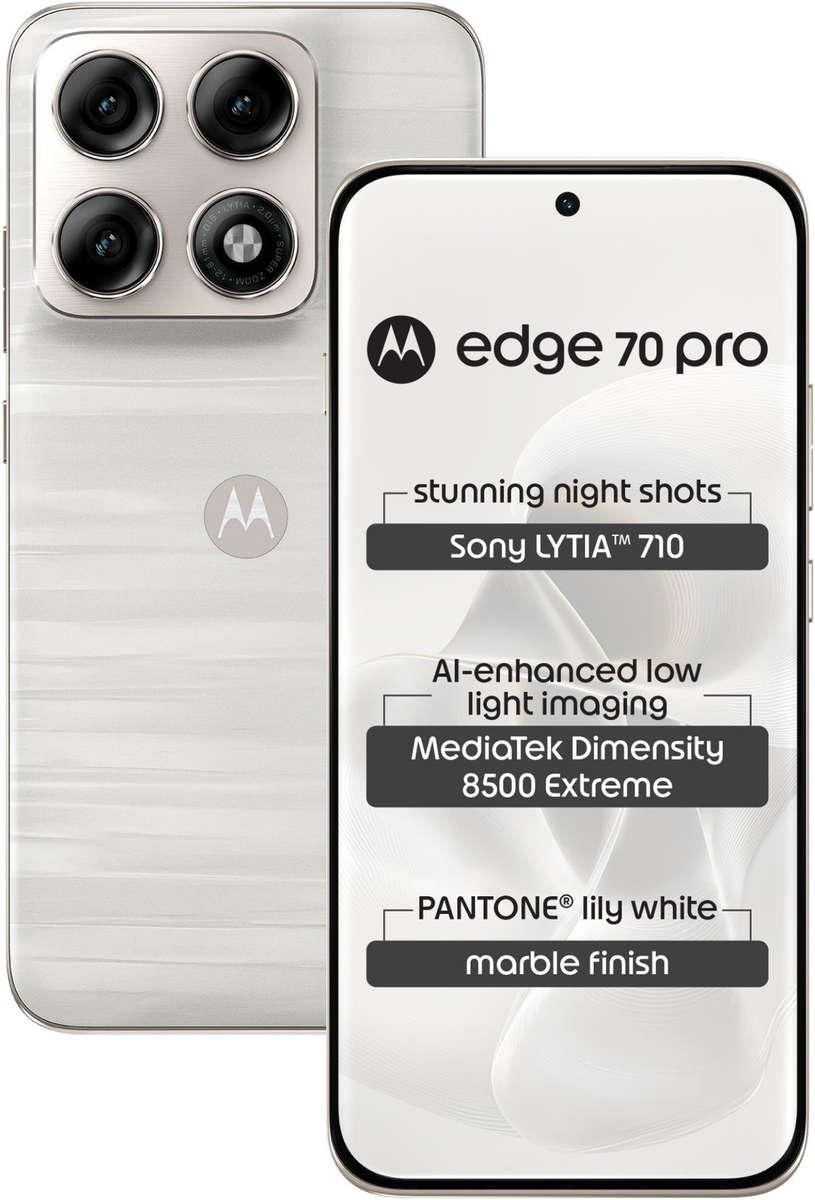 Motorola Edge 70 Pro 5G  12GB RAM + 256GB Storage | Mixed Colours