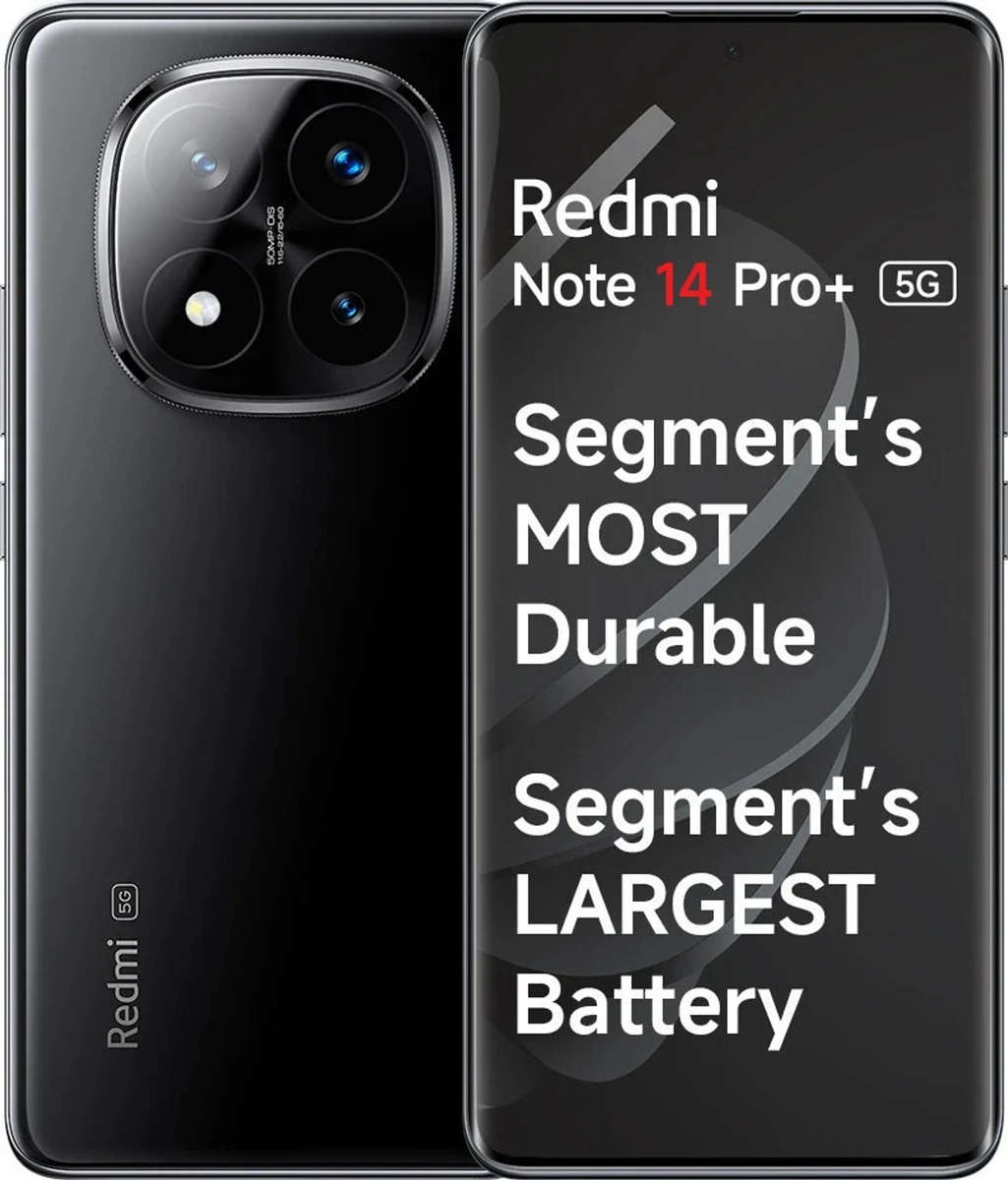 REDMI Note 14 Pro+ 5G (Titan Black, 512 GB) (12 GB RAM)