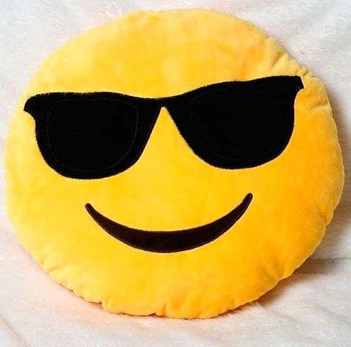 Emoji Cool Emoticon Round Cushion Pillow !LOCAL STOCK!