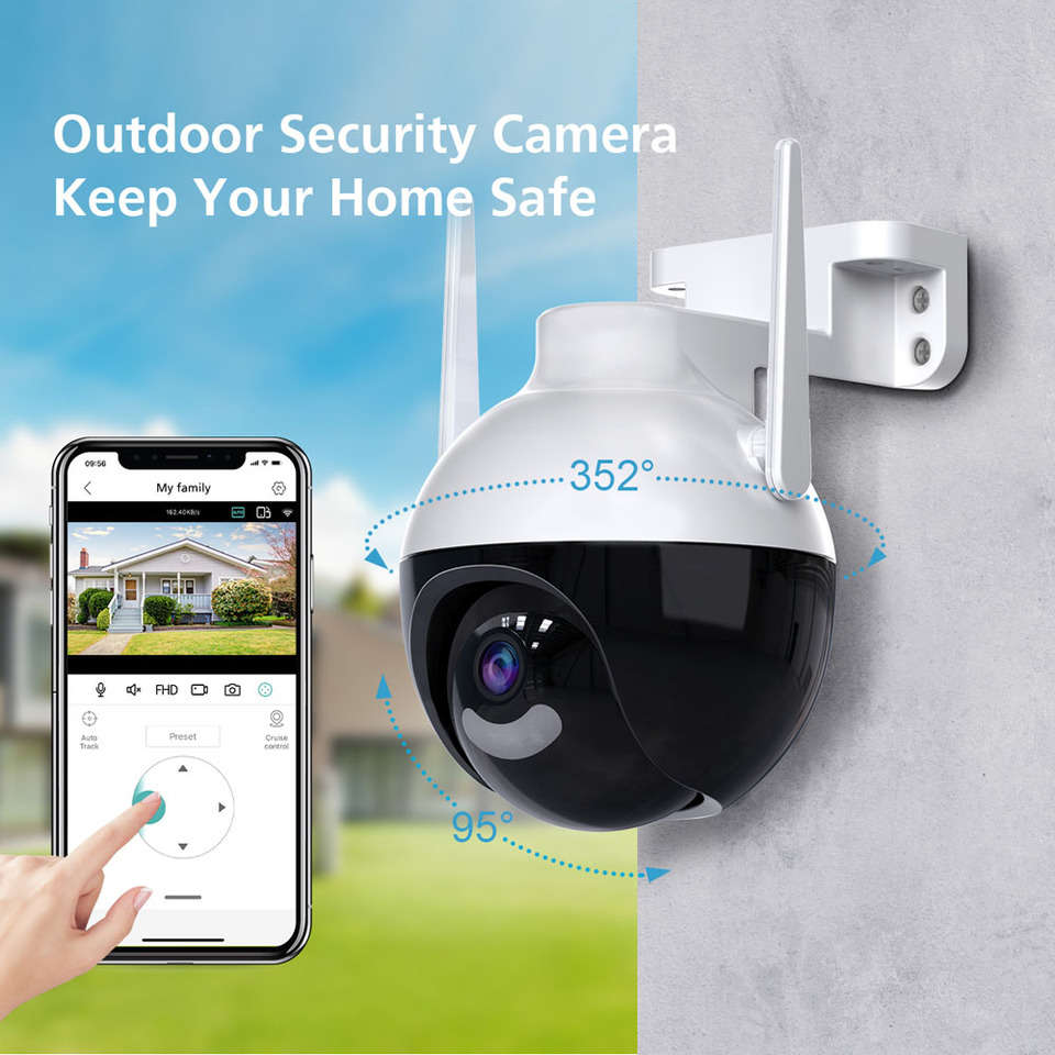8MP Wifi Auto Tracking Outdoor Camera with ICSEE App