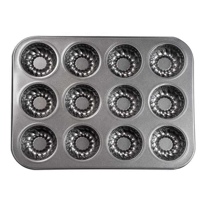 12 Cup Muffin Pan Quality Mini Cup Cake Baking Pan Mold