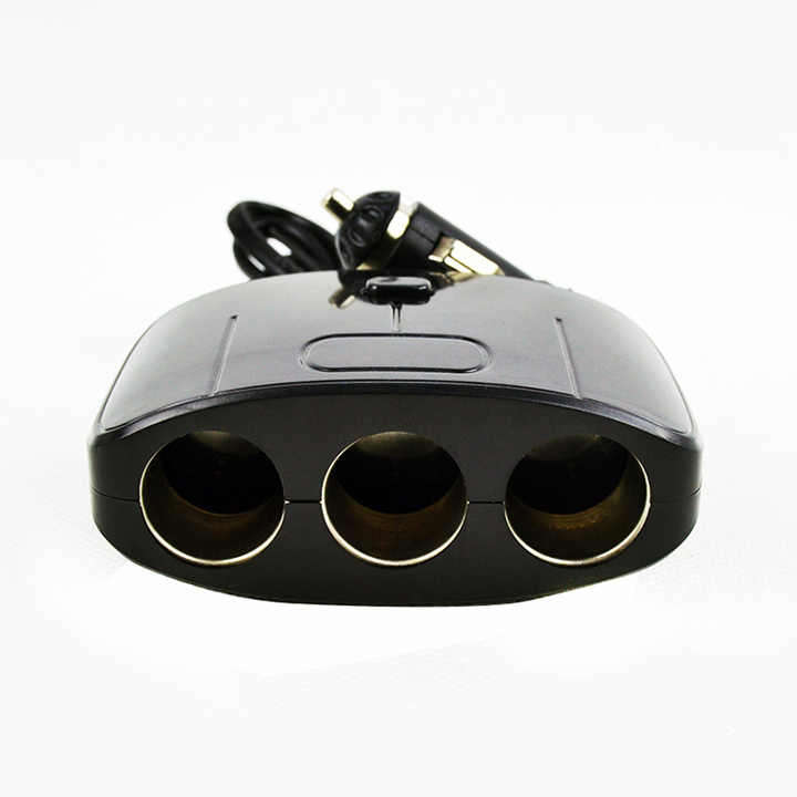 Olesson 1635 12-24V 100W Dual USB 3 Socket Car Charger with ON/OFF Switch Car Charger Adapter