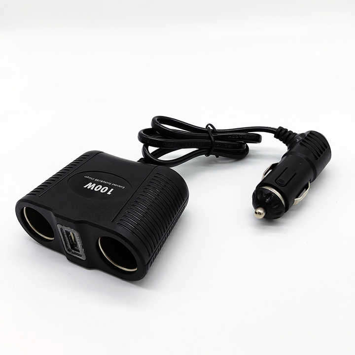 100W 2in1 Car Socket And Car USB Charger