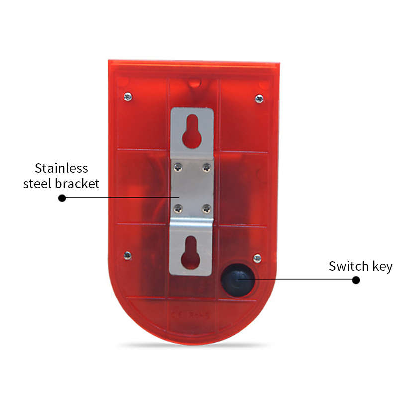 Outdoor Solar Alarm System Solar Security Strobe Siren with PIR Motion Sensor Waterproof For Farm Ho