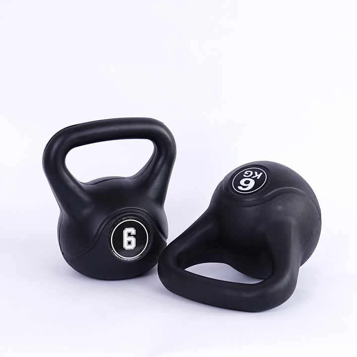 6KG Black Pvc Black Hot Kettlebell Set Concrete Mold Sand Filled Pink Kettlebells