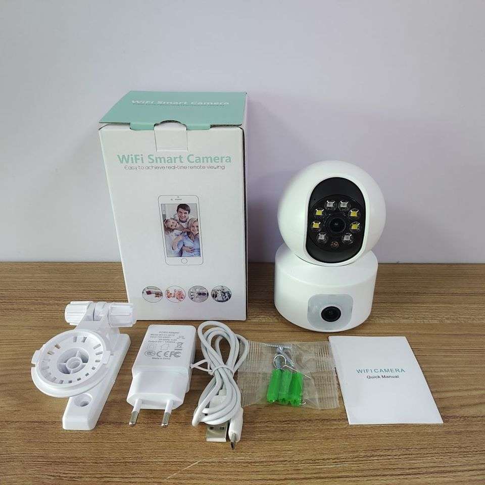 Dual Lens Indoor Wifi Camera with ICSEE App