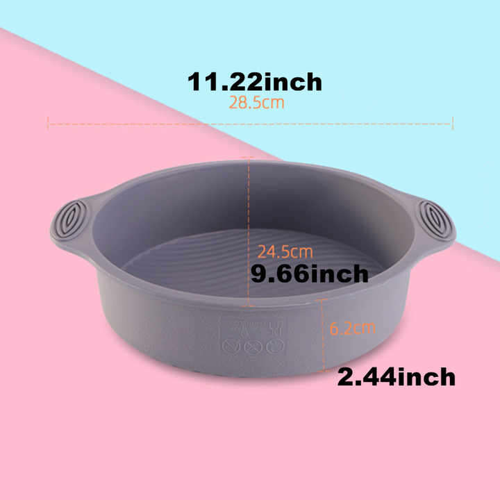 BPA-Free round Silicone Cake Mould Food Grade Baking Mold with OPP Bag Packaging for Cake Decoratin
