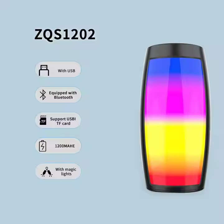 Wireless Portable Bluetooth Speaker with LED RGB Lights