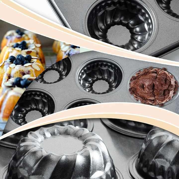 12 Cup Muffin Pan Quality Mini Cup Cake Baking Pan Mold
