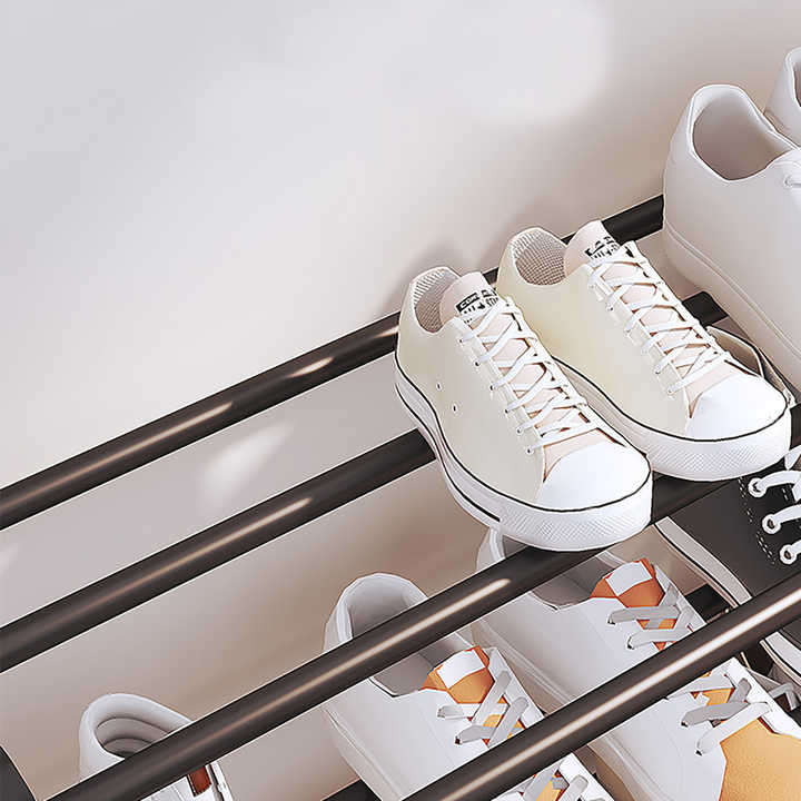 Metal Shoe Rack Multi-layer Storage Rack Sturdy Shoes Stand for Home