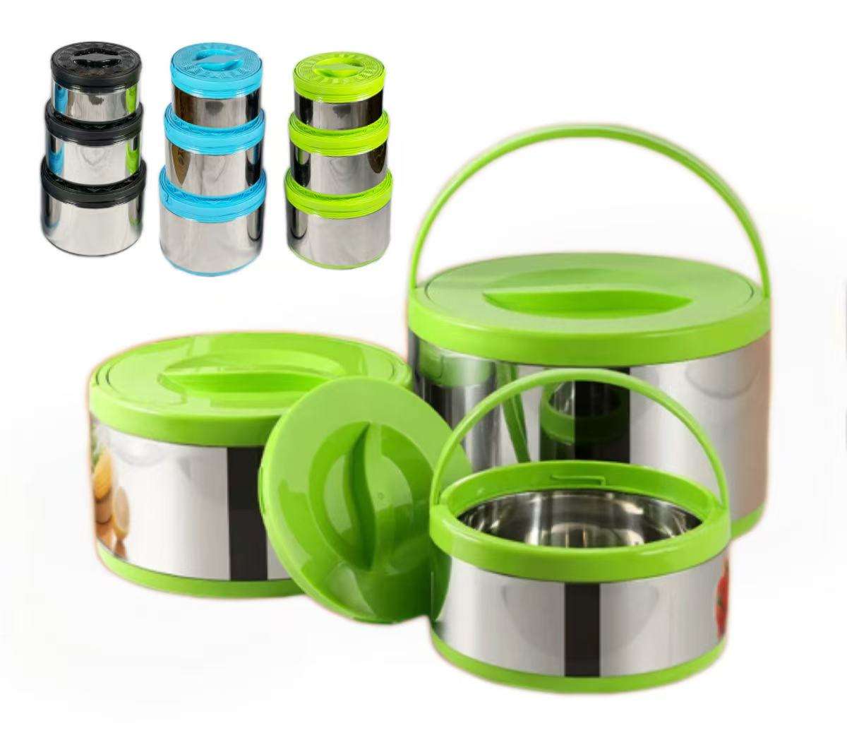 Thermos Food Warmer Container 3pcs Set 2.5/5/8L