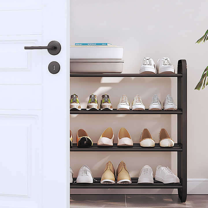Metal Shoe Rack Multi-layer Storage Rack Sturdy Shoes Stand for Home
