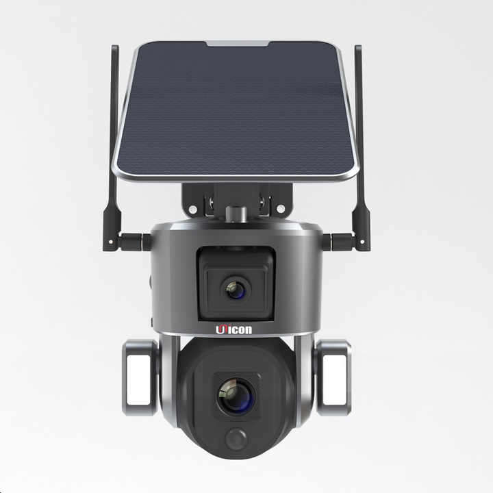 4K Solar PTZ Camera with flood light