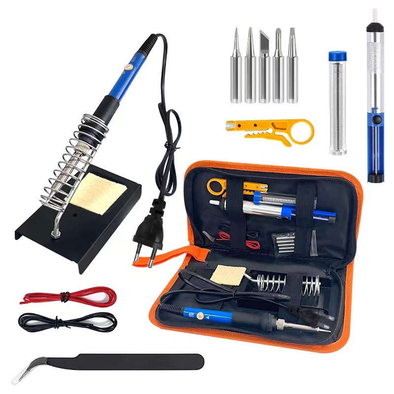 17pcs Precision Electric Soldering Iron Kit 60W Adjustable Temperature with Screwdriver Set Digital