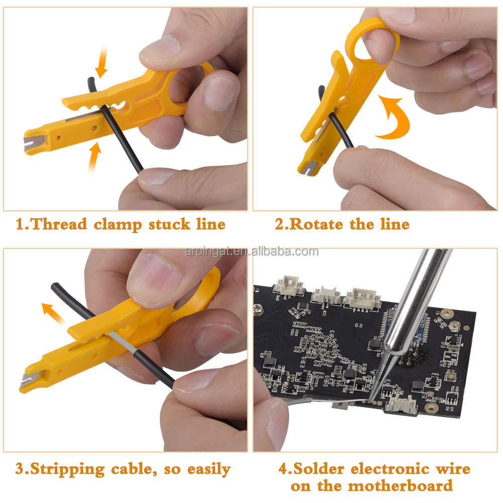 Electric Soldering Iron Welding Kit 15-Piece Set with Adjustable Temperature Emergency Tool Kit