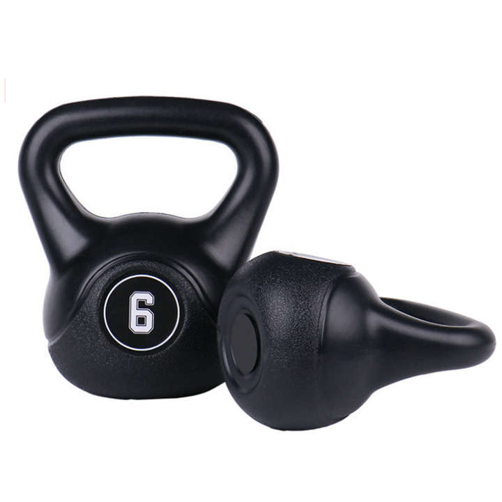 6KG Black Pvc Black Hot Kettlebell Set Concrete Mold Sand Filled Pink Kettlebells