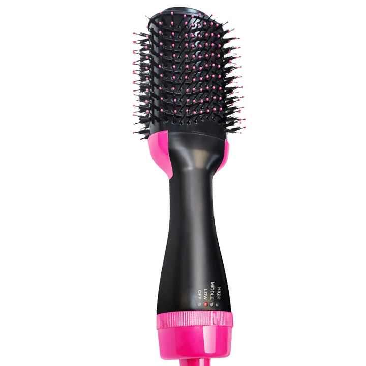 Hair Curling Negative Ion Volumizer Straightener Styling Comb Hair Dryer Hot air Brushr Tools