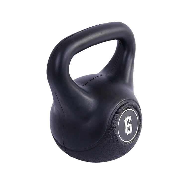 6KG Black Pvc Black Hot Kettlebell Set Concrete Mold Sand Filled Pink Kettlebells