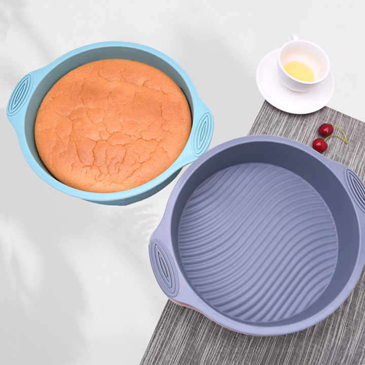 BPA-Free round Silicone Cake Mould Food Grade Baking Mold with OPP Bag Packaging for Cake Decoratin