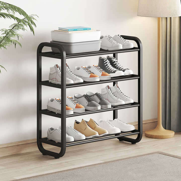 Metal Shoe Rack Multi-layer Storage Rack Sturdy Shoes Stand for Home