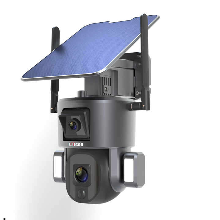 4K Solar PTZ Camera with flood light